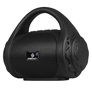 Zebronics ZEB-COUNTY 3W Wireless Bluetooth Portable Speaker With Supporting Carry Handle, USB, SD Card, AUX, FM & Call Function. (Black)