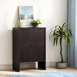 Engineered Wood Cabinet/Sideboard with Storage with 2 Shelves for Living Room/Bedroom/Home Furniture