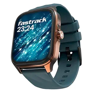 Fastrack Astor FS1 Pro Smart Watch, 1.97" AMOLED Display, Bluetooth Calling, 100+ Sports Modes, SpO2 & Heart Rate Monitoring, Women's Health, IP68, Up to 5 Days Battery, Functional Crown (Teal)