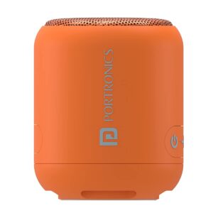 Portronics SoundDrum 1 10W TWS Portable Bluetooth 5.3 Speaker with Powerful Bass, Type C Charging Cable Included(Orange)